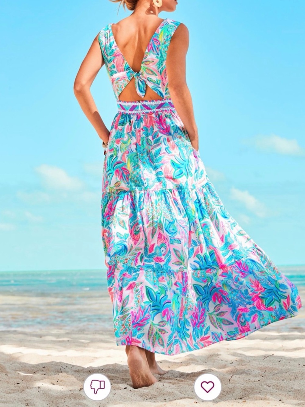 Lilly Pulitzer NWT Charleen Maxi Dress in Toucan do it better. *Dress is Hemmed* - Picture 4 of 5